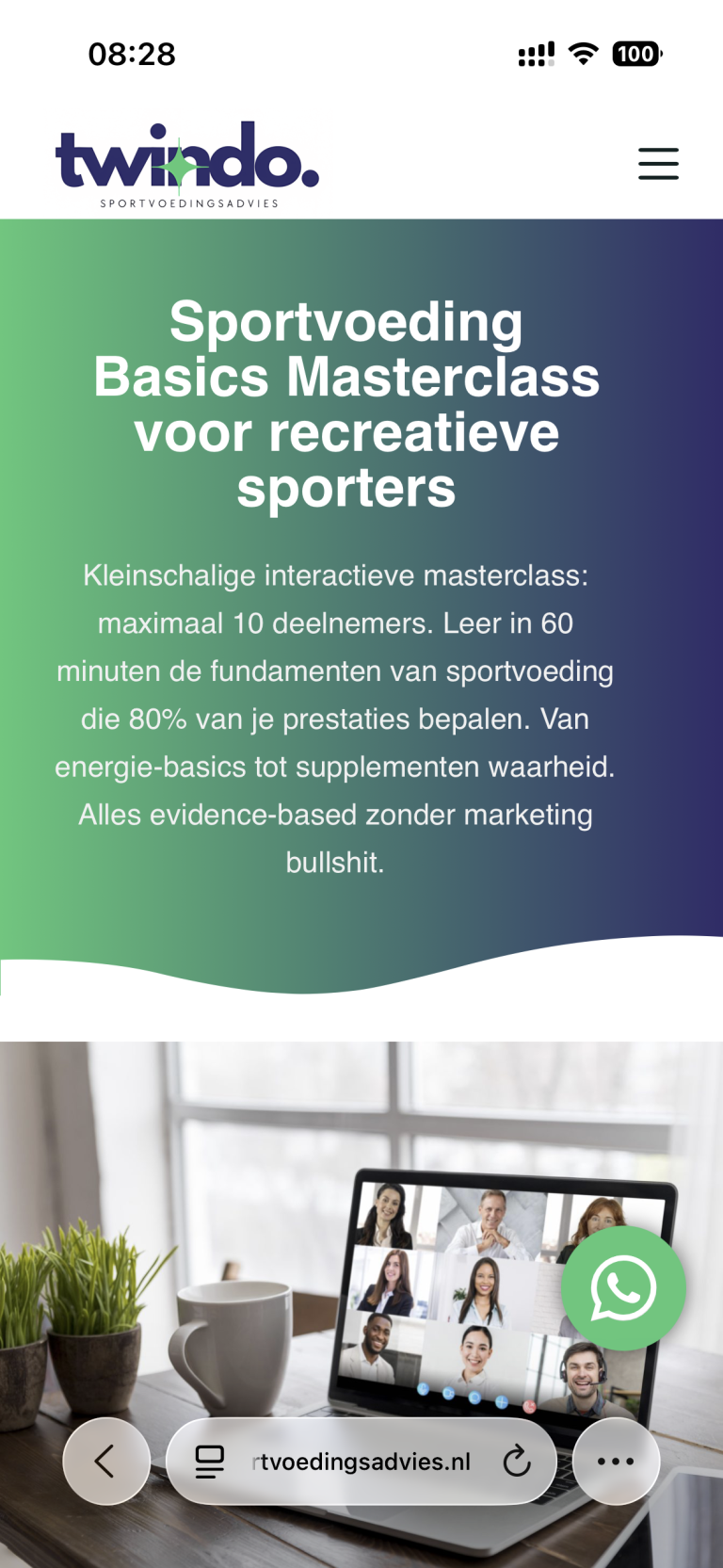 mobiel screenshot webdesign 2